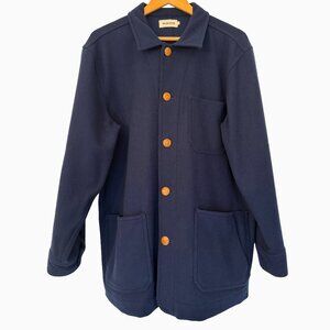 Taylor Stitch Ojai Wool Chore Jacket, Blue, Size 44 (XL)